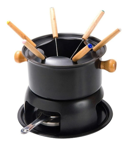 Fondue Teflon Antiadherente Base Quemador 6 Personas Fondue