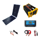 Kit De 36w Paneles Solares 500w Inversores Con Controlador