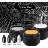 4 Gel Spider, Black, White, Gold, Silver. Mas Texturizador