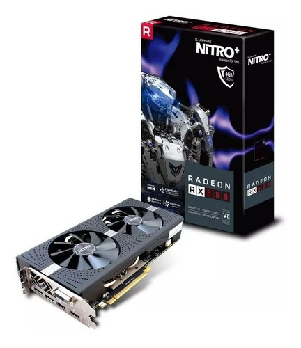 Placa Video Sapphire Amd Radeon Rx580 Nitro 8gb Pcie Rx 580