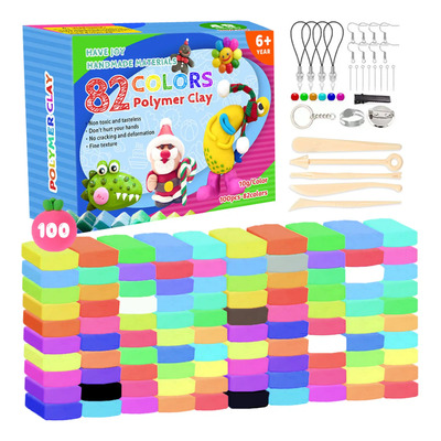 Kit De Arcilla Polimérica Moldeable Plastilinas, 100 Unidade