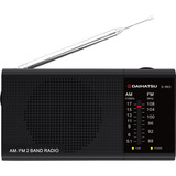 Radio Portatil Pocket Am/fm Daihatsu D-rk 3 Negro