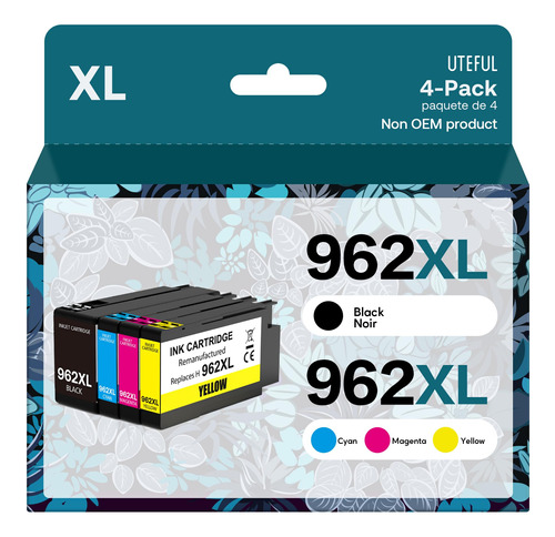 Cartuchos De Tinta 962xl Para Impresora Hp. 4 Unidades