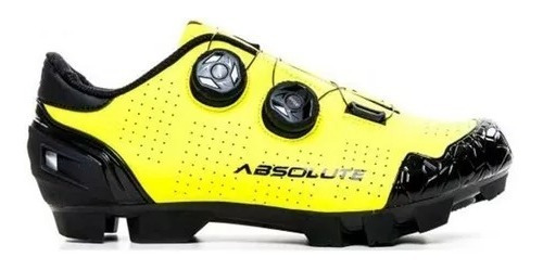 Sapatilha Mtb Absolute Prime Amarelo Flúor