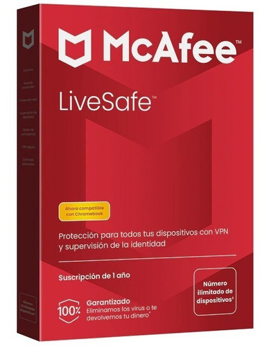 Mcafee Livesafe 1 Año 10 Equipos