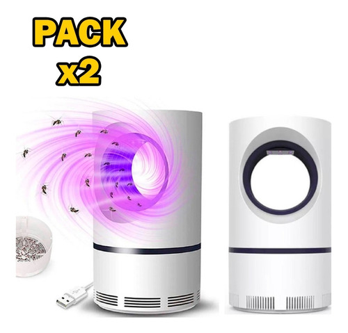 Pack X2 Lampara Usb Mata Insectos Electrico Mata Zancudos