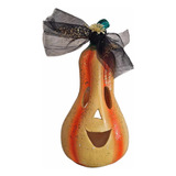 Figura Calabaza Halloween Dia De Muertos Hogar/ Jardin 37 Cm