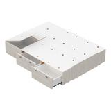 Box Sommier Con Cajones Y Baulera Adaptable 2 Plazas Y Queen