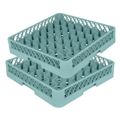 Cesta Lavavajillas Travessa 49 Vasos 50x50cm Plástico Extensible Tarja | Envío gratis