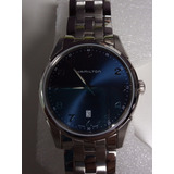 Reloj Hamilton Jazzmaster Thinline Quartz H385111 Azul.