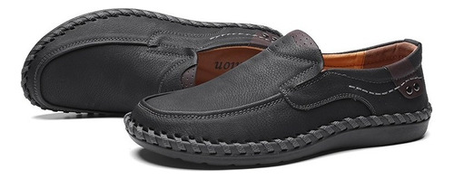 Sapatos Masculinos De Couro Casual Para Trabalho, Mocassins