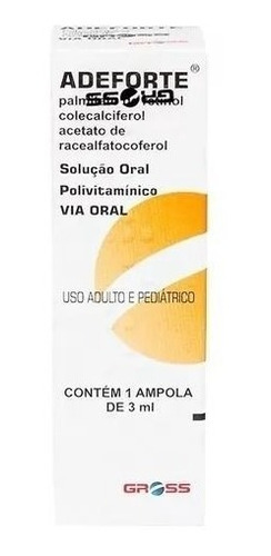 Kit Com 6 Adeforte Solução Oral C/ 1 Ampola De 3ml