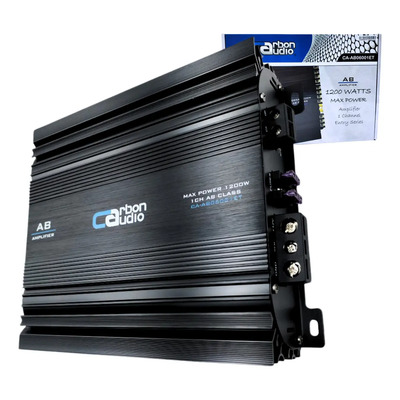Amplificador para bajo Carbon Audio 1 Canal 1200w Max Clase D Ca-ab06001et Automotriz | Meses sin interés