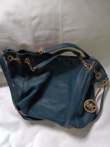 Cartera Michael Kors Original Cuero Azul