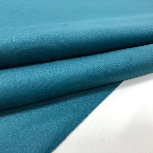 Tecido De Sofa Suede Azul Turquesa Liso Decoração 12 Metros