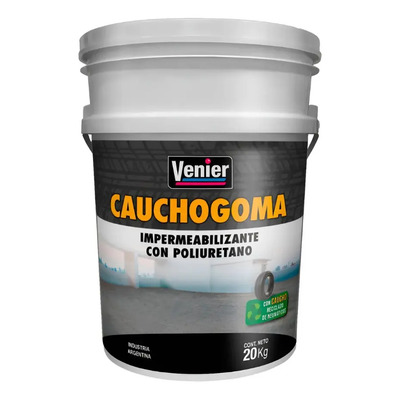Venier Caucho Goma Impermeabilizante Terraza 20kg Acabado Mate Color Gris | Mismo precio en cuotas