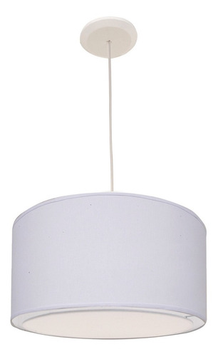 Colgante Pantalla Blanco Bies D35x20cm Con Difusor- 1 Luz