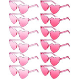 12pzs Gafas De Sol Corazón Accesorios Para Mujer Niña Lentes