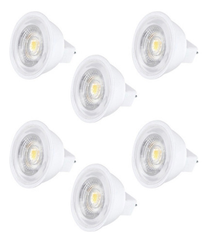 Pack De 6 Focos Led Dimeable Mr11 Aksi 3w Luz Cálida Gu4