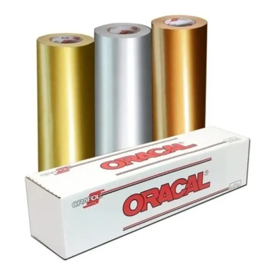 Vinil De Corte Oracal 641 Metálico 61 Cm X 10 M Color Oro Dorado | Meses sin interés