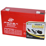 Kit Para Carro Montable 1 Pila De 6v - 12a Y Cargador Cs6