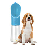 Botella Dispenser De Agua Portátil Mascotas Perro Gato Viaje Color Celeste