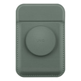 Porta Tarjeta / Tarjetero Magnético Para iPhone - Marca Uniq - Modelo Flixa - Verde