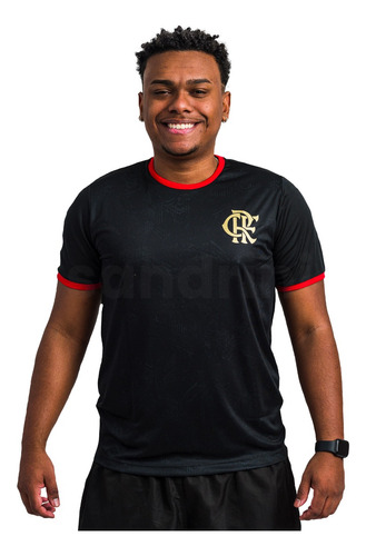Camisa Flamengo Masculina Building 100% Oficial Mengão Preta