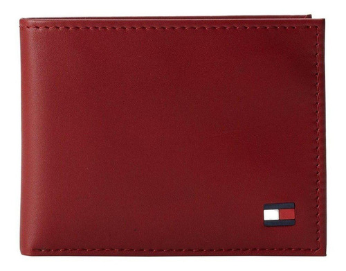 Billetera Tommy Hilfiger 31tl22x046 Color Red De Cuero