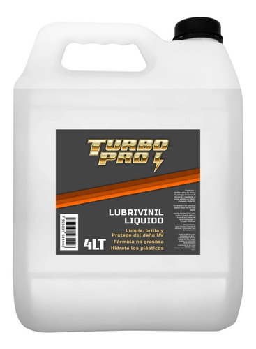 4 Lt Lubrivinil Tipo Armor All Almorol Liquido Atomizable Color Blanco