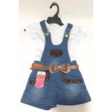 Conjunto Jean Overol Para Niña