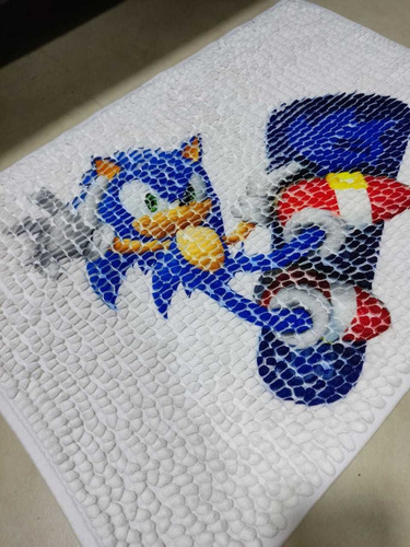 Tapete Bolinha Sonic Decoração De Quarto Gamer