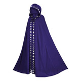 Disfraz De Halloween Para Adulto Capa Con Capucha Púrpura