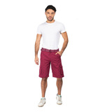 Bermuda Short Casual Playa Bolsas Cargo Gabardina Verano 