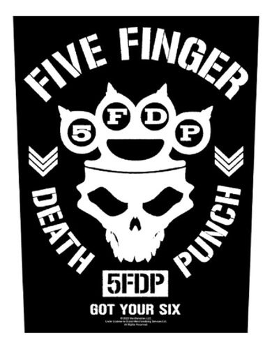 Back Patch Para Costas Five Finger Death Punch Bp4 Oficial