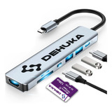 Hub Usb C Hdmi Multi Puertos Multiplicado Usb X7 Dehuka