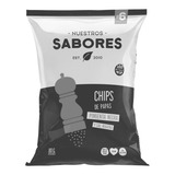 Chips De Papa Y Pimienta Negra Nuestros Sabores 80 Gr X 8u