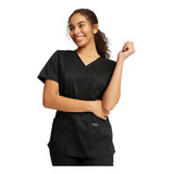 Polera Clínica Mujer Negro Ww610 Cherokee Workwear