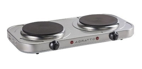 Fogão Elétrico Inox De Placas De Mesa Portátil Agratto 220v