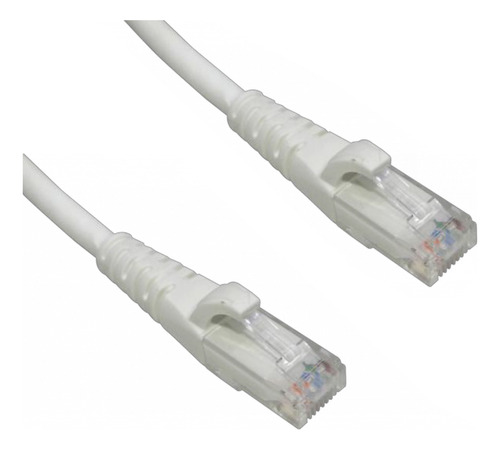 Cable Patch Inyectado Multifilar 15 Metros Blanco Cat6 Lszh