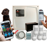 Kit Alarma Hogar Celular+5 Sensor Pet+sirena+control+bateria