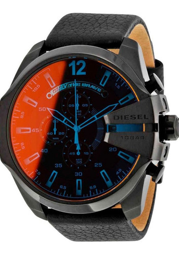 Reloj Diesel Mega Chief Cronografo Esfera Negra