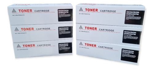 Toner Ce285a 285a 85a Kit Por 6 Unidades Universal 