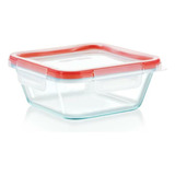 Recipiente Cuadrado Vidrio Pyrex Fresh Lock 950cc