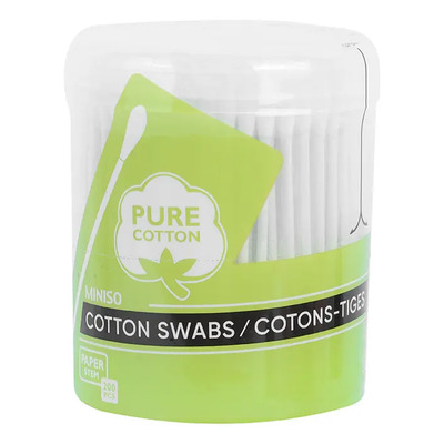 Miniso Paquete De Cotonetes Doble Cabeza 100% Algodón 200 Pz | MercadoLibre