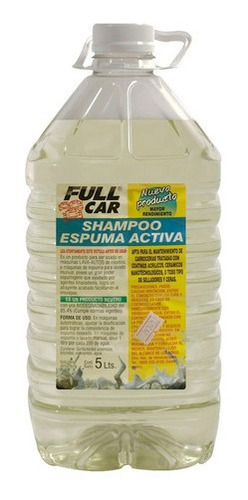 Shampoo Espuma Activa X5 Ph Neutro Full Car Concentrado