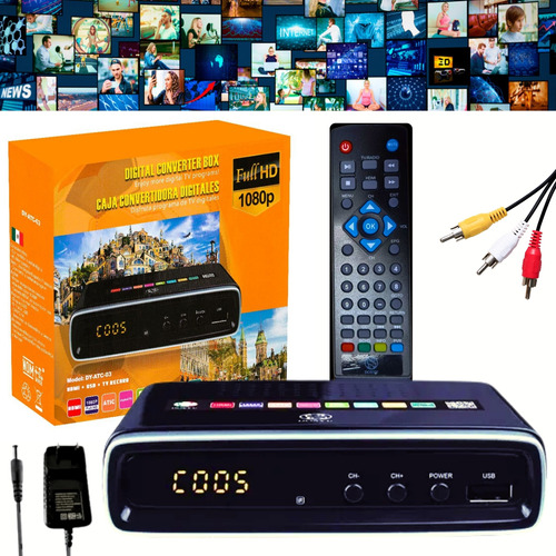 Decodificador Tv Convertidor Digital Full Hd 1080p 