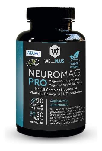 Suplemento En Cápsulas Wellplus  Neuromag Pro 90 Cápsulas