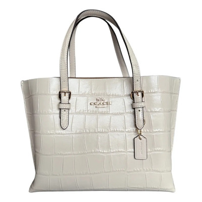 Bolsa Coach Mollie Tote Bag 25 Crossbody Acabado De Los Herrajes Oro Color Chalk Correa De Hombro Chalk Diseño De La Tela Croc | Meses sin interés