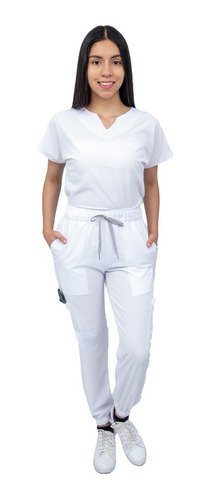 Pijama Quirúrgica Mujer Jogger Stretch Antifluido Scrub Nala